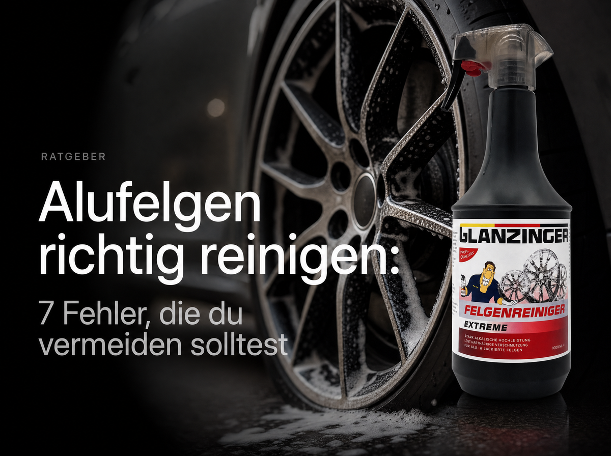 Alufelgen richtig reinigen und Bremsstaub mit Felgenreiniger entfernen