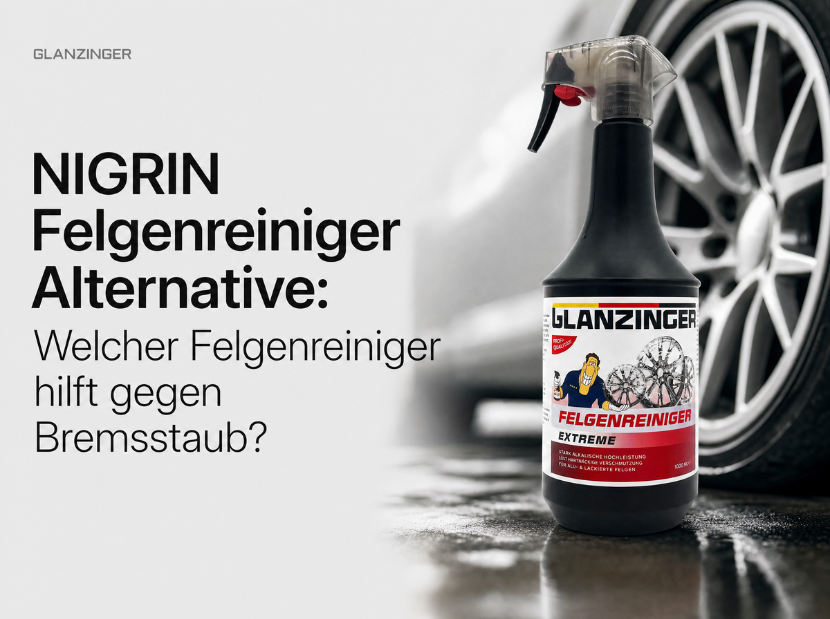 NIGRIN Felgenreiniger Alternative gegen hartnäckigen Bremsstaub auf Alufelgen